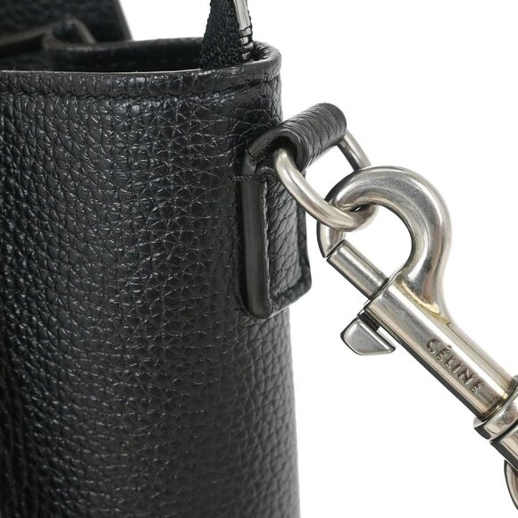 Celine Black Calf Nano Luggage Tote Bag S-AT-4126 S-BG-4146 154891 - Picture 4 of 10